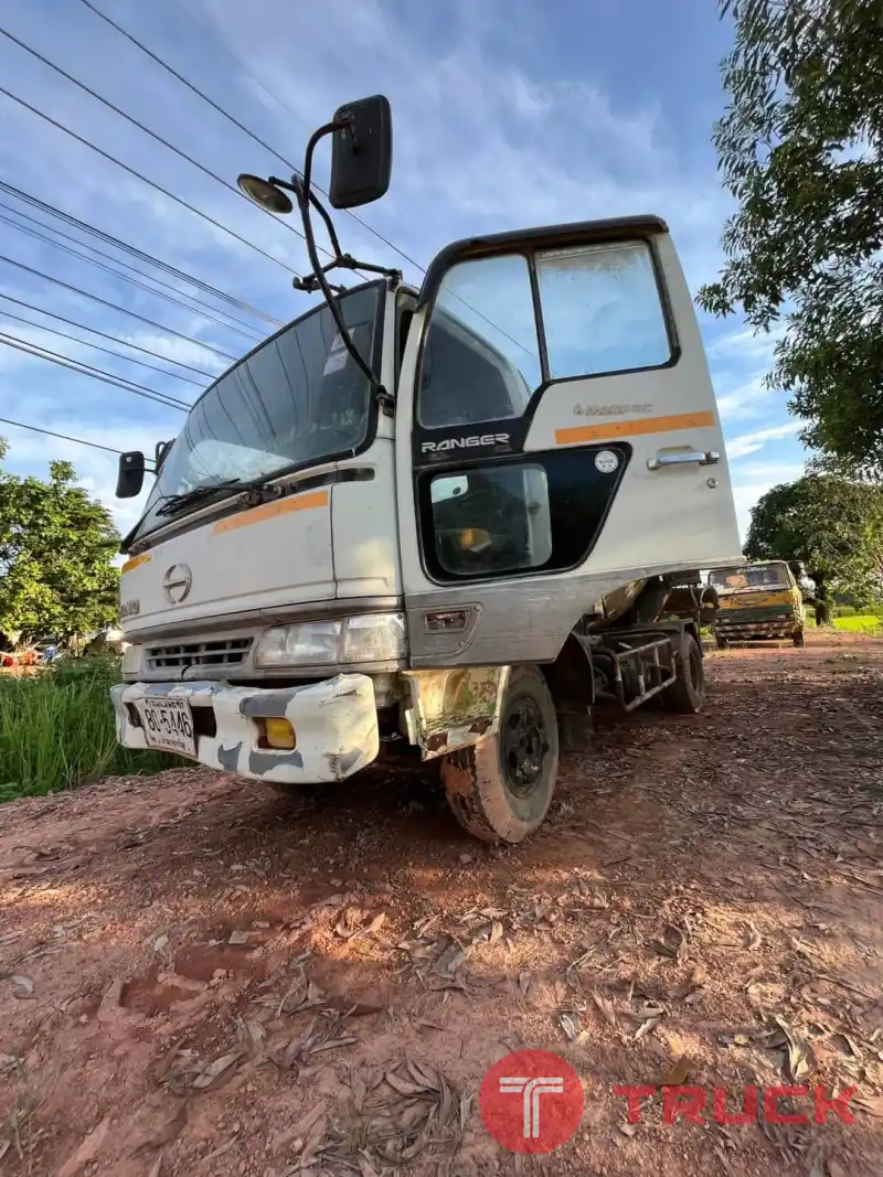 รถโม่ปูน 3.5 คิว HINO KM505-168 แรง เครื่อง EH700-168 โม่ตรงพร้อมใช้งาน