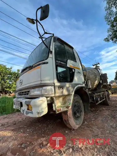รถโม่ปูน 3.5 คิว HINO KM505-168 แรง เครื่อง EH700-168 โม่ตรงพร้อมใช้งาน