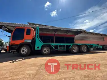 12 ล้อท้ายลาด 2 เพลา ISUZU GIGA 360 แรง หางเหล็กไอบีม ขึ้น 320 ต่อใหม่ พื้นที่ใช้สอย 7.20 เมตร