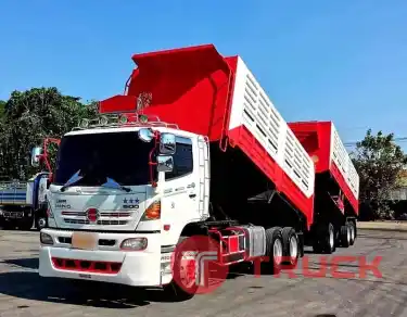 รถพ่วงดั้ม 24 ล้อ HINO MEGA S500-380 ปี 56