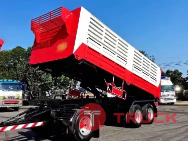 รถพ่วงดั้ม 24 ล้อ HINO MEGA S500-380 ปี 56