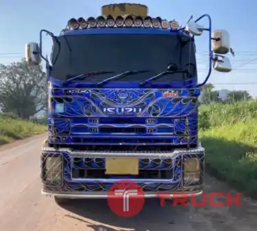 รถพ่วงดั้ม เเม่ - ลูก 22 ล้อ ISUZU DECA 360 ปี 55