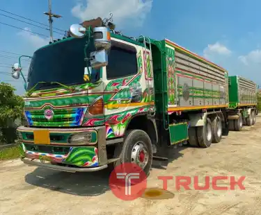 รถพ่วงดั้มเนียมอู่พงษ์ไพบูลย์ 22 ล้อ HINO MEGA S500-344 ปี 55