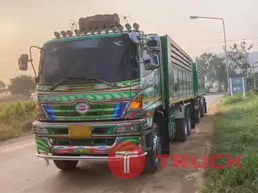 รถพ่วงดั้มเนียมอู่พงษ์ไพบูลย์ 22 ล้อ HINO MEGA S500-344 ปี 55
