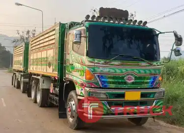 รถพ่วงดั้มเนียมอู่พงษ์ไพบูลย์ 22 ล้อ HINO MEGA S500-344 ปี 55
