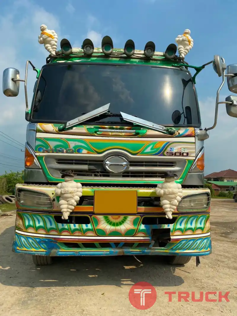 พ่วง 22 ล้อ 2 เพลาดั้มพ์ HINO FM2P 380 แรง กระบะอลูมิเนียม อู่พงษ์ไพบูลย์ วิ่ง 265,920 km ปี52