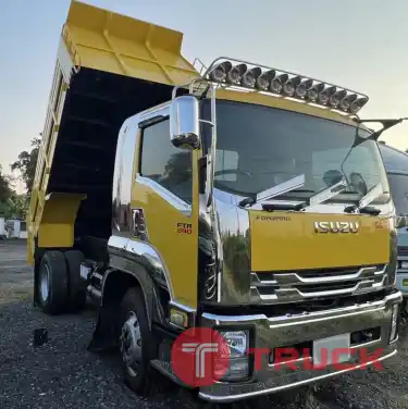 ขายรถบรรทุก6ล้อดัมพ์ ISUZU รุ่นFTR 240แรง สีเหลือง สภาพสวยพร้อมใช้