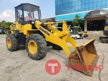 รถตักมือสอง KOMATSU WA100-7 แขนยาว นำเข้าจากญี่ปุ่นพร้อมใช้งาน ชั่วโมงทำงานน้อย