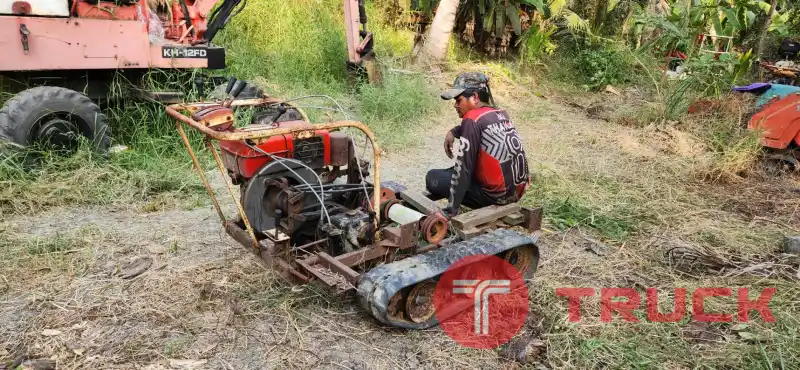 ขายรถบรรทุกตะขาบ yammar ดีเซล 7 แรง บรรทุก 300 โล มีมูเล่ย์ใส่เครื่องสูบน้ำ/ฉีดพ่นยาได้ เก่าญี่ปุ่น