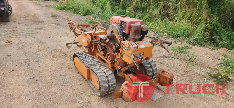 รถขุดวางท่อ แทรคตะขาบ เครื่อง YANMAR ดีเซล 10 แรง ร่อง 18cm เก่าญี่ปุ่น งานขุดดินหิน สูงต่ำ ขรุขระ