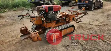 รถขุดวางท่อ แทรคตะขาบ เครื่อง YANMAR ดีเซล 10 แรง ร่อง 18cm เก่าญี่ปุ่น งานขุดดินหิน สูงต่ำ ขรุขระ