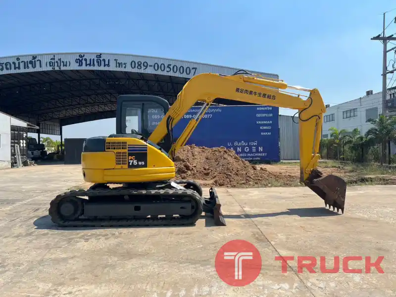 รถขุดมือสอง KOMATSU PC75US-2 รถใช้งานมาน้อยมากนำเข้าจากญี่ปุ่น