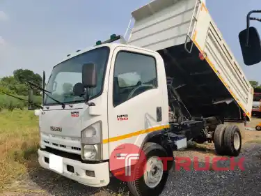 ขายรถ6ล้อดัมพ์ ISUZU รุ่น NPR 150แรง สีขาว ปี57 สภาพพร้อมใช้งาน
