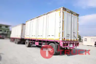 สิบล้อตู้สิบบานพ่วงแม่ลูก HINO VICTOR 500 260 แรงม้า แม่ปี60 ลูก ปี58