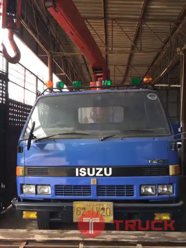Isuzu NPR 6 ล้อ เครนใหญ่ 3 ตัน โทร.081-6349515