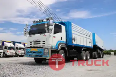 พ่วงแม่ลูกสิบล้อดั้มพ์ ISUZU FXZ 360 ปี53 ลูก ปี54