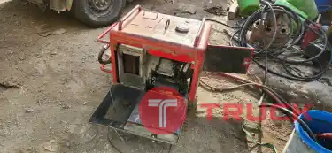 เครืองฉีดน้ำ เครื่องยนต์เบนซิน 4 จังหวะ สตาร์ท 2 ระบบ กุญแจและดึงกระตุก เก่าญี่ปุ่น