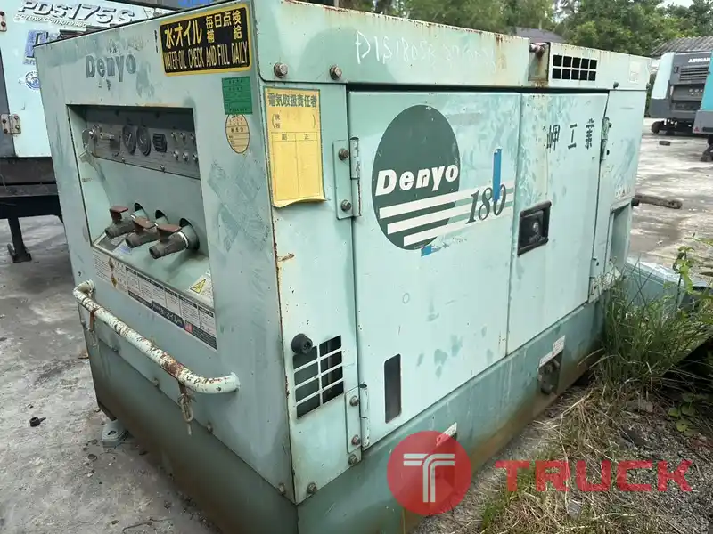 DIS180SB2 :เครื่องปั๊มลม Denyo มือสอง 7bar 180cfm. by OEK 098-5625920