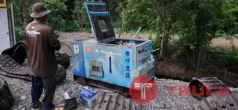 ขาย ปั๊มลม airman pdr 90s เครืรองดีเซล 3 สูบ ลมแรง ชัวโมงการทำงานน้อย = 85,000 บาท