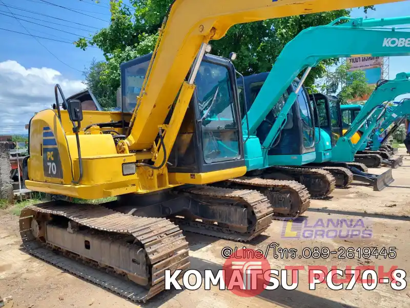 KOMATSU PC70-8 เครื่องยนต์4D95L ,รถเก่านอก, มีเอกสาร,ยังไม่เคยใช้ในไทย