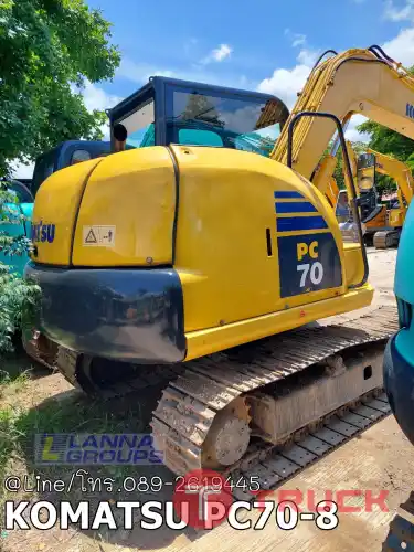 KOMATSU PC70-8 เครื่องยนต์4D95L ,รถเก่านอก, มีเอกสาร,ยังไม่เคยใช้ในไทย