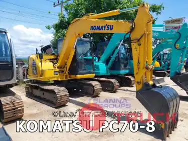 KOMATSU PC70-8 เครื่องยนต์4D95L ,รถเก่านอก, มีเอกสาร,ยังไม่เคยใช้ในไทย
