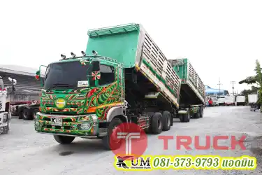 เขียวเหนี่ยวทรัพย์ พร้อมรับงานล่อง กับ HINO VICTOR 344 แรงม้า ปี 59 ดั้มพ์เกษตร ไม่เปลืองน้ำมัน บรรทุกได้ 29 ตัน อู่สหกิจ