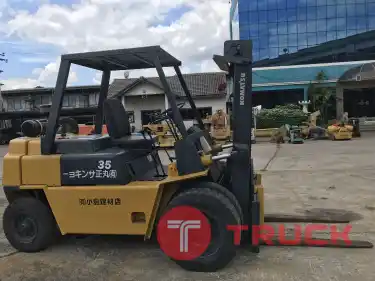 Komatsu FD35-2 งายาวเสาสูง 3 ม. นำเข้าจากญี่ปุ่น สภาพพร้อมใช้งาน LINE ID @sangenjp โทร 089-0080077,089-0050007,086-0044333,065-8844400 www.sangenjp.com www.nmc99.com
