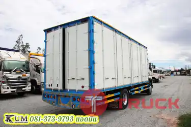 ตู้คันนี้ลด 1 แสน หกล้อตู้สิบบาน ISUZU FTR 240 แรงม้า ปี61 ทำสีตู้ใหม่ เป็นรุ่น 10 น็อต รีบจัดเลยพี่