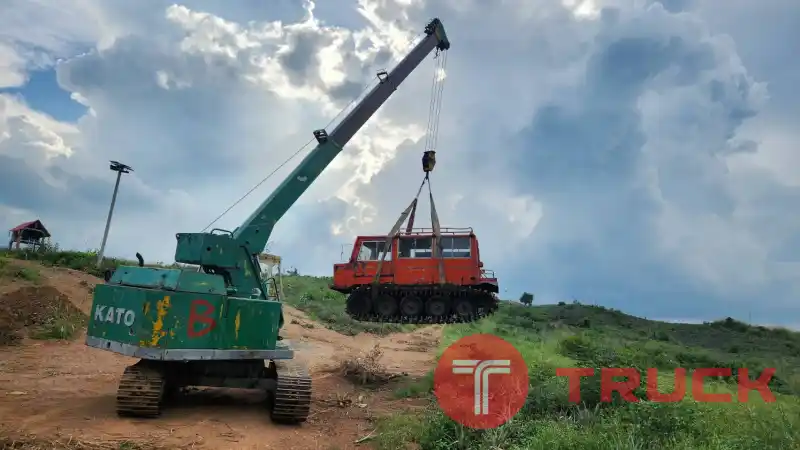 ขาย รถเครน แทรคตะขาบ KATO ขนาด 4.9 ตัน 5 ปอก 4 ชัก ยาว 13.14 ม. ท้องวี เครื่องมิตซู 6สูบ เก่าญี่ปุ่น