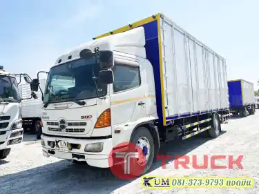 ลดล้างสต๊อก 6 ล้อตู้สิบบาน HINO QDR 500 212 แรงม้า ปี 55 ทำสีตู้ใหม่สวยๆ