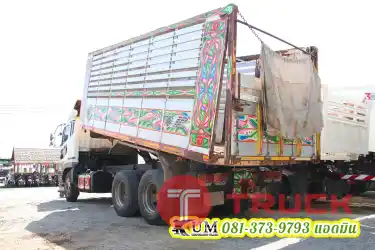 ลดล้างสต๊อก สิบล้อดั้มพ์เกษตร FUSO 380 แรงม้า ปี 56 สีเหลืองสวยๆ เลยพี่