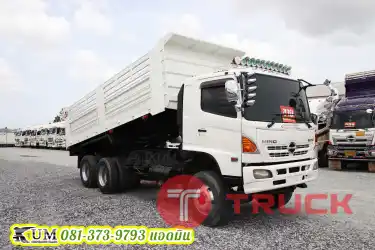 ลดล้างสต็อกครั้งสุดท้าย สิบล้อดั้มพ์ HINO VICTOR 500 344 แรงม้า ปี56 เก็บสีแล้ว พร้อมใช้งาน