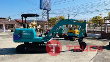 รถขุด Komatsu PC25-1 มือสองนำเข้าจากญี่ปุ่น ทำสีใหม่ พร้อมใช้งาน