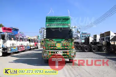 สิบล้อดั้มพ์พ่วง HINO VICTOR 500 ปี59 เฟืองเร็วประหยัดน้ำมัน บรรทุกได้ถึง 29 ตัน สีใหม่ทั้งพ่วง ต้องรีบจัดนะพี่