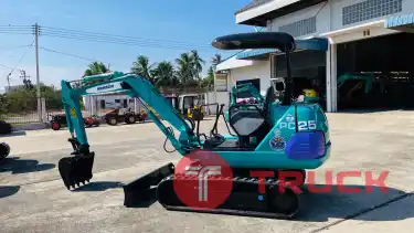 รถขุด Komatsu PC25-1 มือสองนำเข้าจากญี่ปุ่น ทำสีใหม่ พร้อมใช้งาน