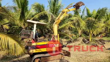 ขาย รถขุด แบคโฮ KOMATSU pc10-6 บอดี้ 20 เก่าญี่ปุ่น แทรคยาง