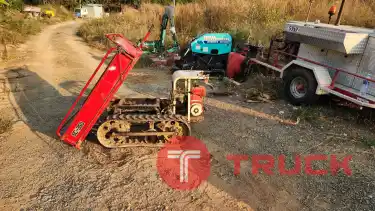 ขาย รถบรรทุถกตะขาบ ยกดั๊มมือ เครื่อง shibaura เบนซิน เก่าญี่ปุ่น บรรทุก 400 โล กระบะ 100x130 cm