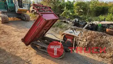 ขาย รถบรรทุถกตะขาบ ยกดั๊มไฮโดรลิค เครื่องเบนซิน MITSUBISHI ขนาด 5 แรง เก่าญี่ปุ่น บรรทุก 500 โล