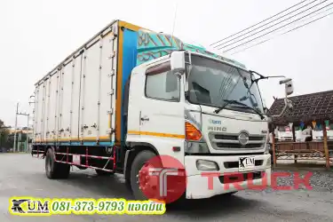 โฉมเดิมๆ หกล้อตู้สิบบาน HINO QDR 500 212 แรงม้า ปี56