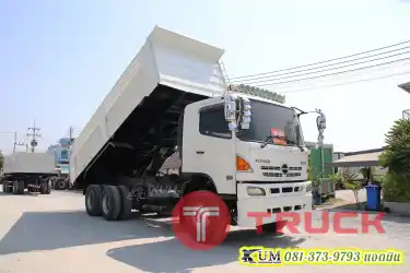 เชียร์คันนี้ กระบะอู่สามมิตร สิบล้อดั้มพ์ HINO QDR 500 344 แรงม้า ปี 56