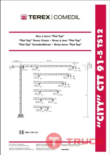 ขายเครน TEREX COMEDIL CITY CTT91-5TS12