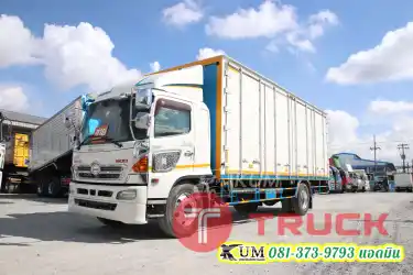 ว้าวตู้เก็บสี หัวสวยแบบคลาสสิค เครื่องเดิมๆ หกล้อตู้สิบบาน HINO QDR 500 212 แรงม้า ปี56 สนใจโทรเลยพี่