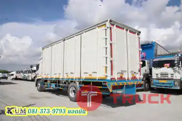 ว้าวตู้เก็บสี หัวสวยแบบคลาสสิค เครื่องเดิมๆ หกล้อตู้สิบบาน HINO QDR 500 212 แรงม้า ปี56 สนใจโทรเลยพี่