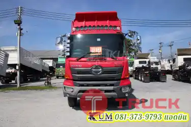 ดั้มพ์ดิน สีเด่น สวยดุ สิบล้อดั้มพ์พ่วง HINO VICTOR 500 380 แรงม้า แม่ลูกปี 61 ไม่จองระวังเสียใจนะพี่