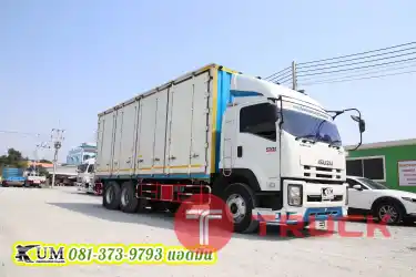 สิบล้อราคาดี สิบล้อตู้สิบบาน ISUZU FVM 240 แรงม้า ปี 56 ถูกกว่านี้ไม่มีแล้ว