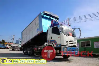 สวยราคาถูก สิบล้อดั้มพ์ ISUZU FXZ 360 แรงม้า ปี53 เก็บงานแล้วเรียบร้อย สีใหม่ทั้งคัน ด่วนๆเลยพี่