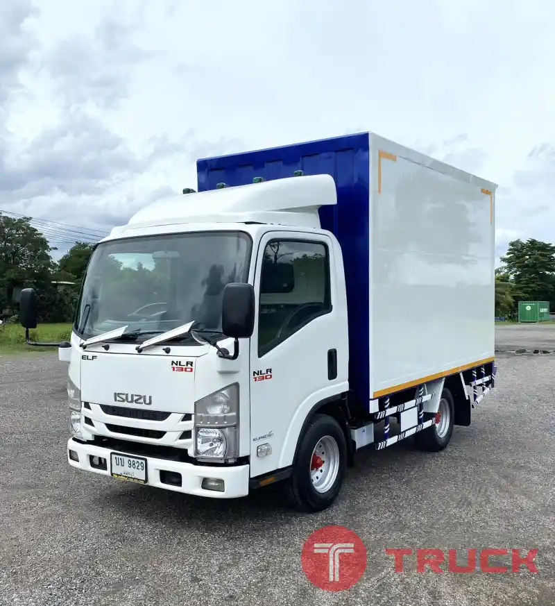 รถบรรทุก 4ล้อ ISUZU NLR 130 แรง ปี 2561 ตู้แห้ง รถห้างแท้ ไม่ติดเวลา พร้อมใช้งาน