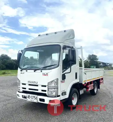 รถบรรทุก 4 ล้อ ISUZU NLR 130 แรง ปี 2551 กระบะเปิด3ด้าน รถห้างแท้ ไม่ติดเวลา พร้อมใช้งาน