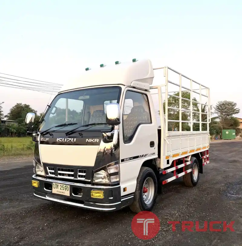 รถบรรทุก 4 ล้อ ISUZU NKR 100 แรง เทอร์โบ ปี2550 รถห้างแท้ กระบะคอกสูง พร้อมใช้ ไม่ติดเวลา